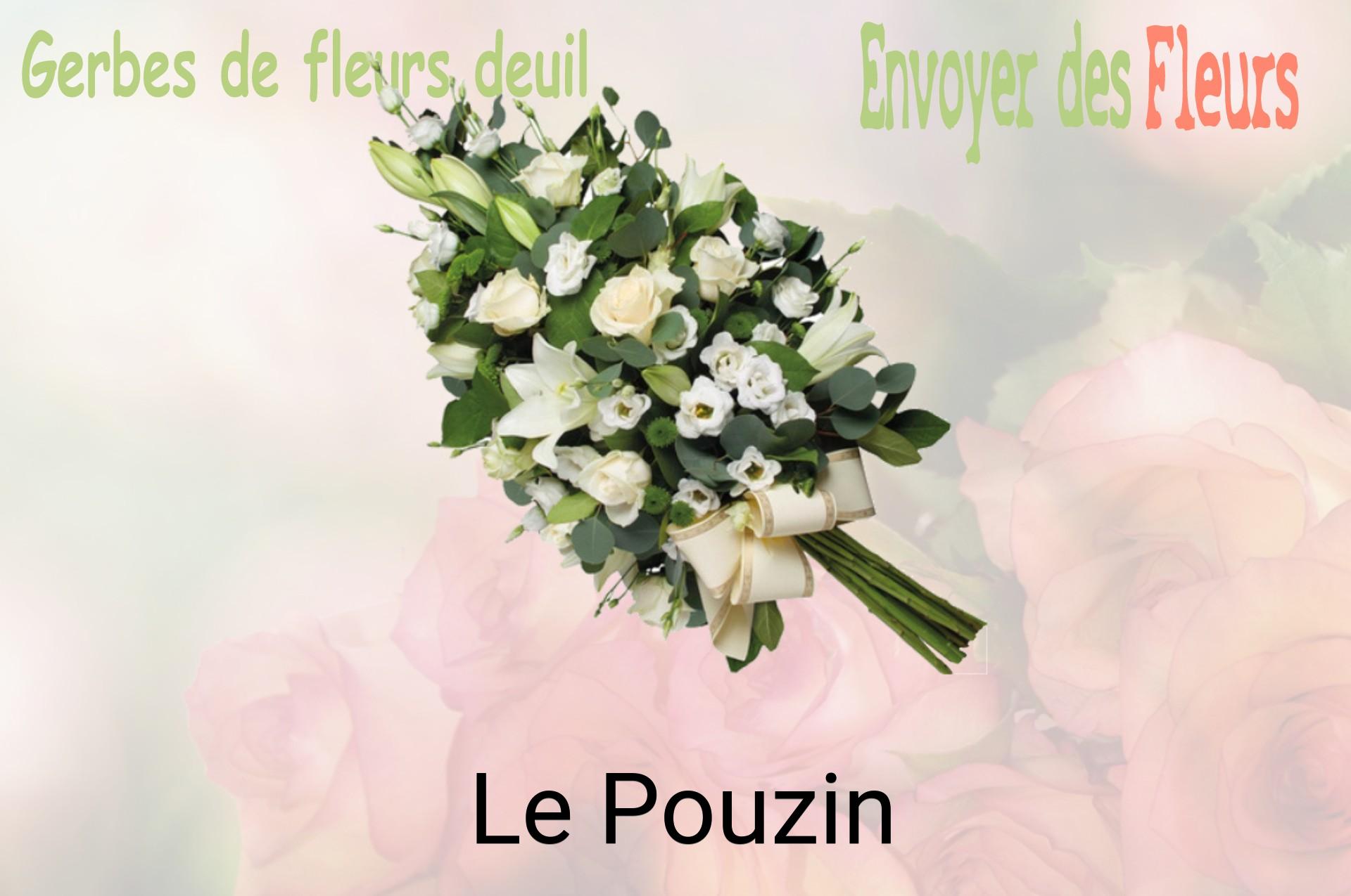Gerbe de fleurs de deuil livrée à Le Pouzin